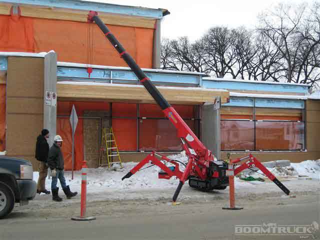 Boomtruck spyder crane service in winnipeg mr boomtruck inc